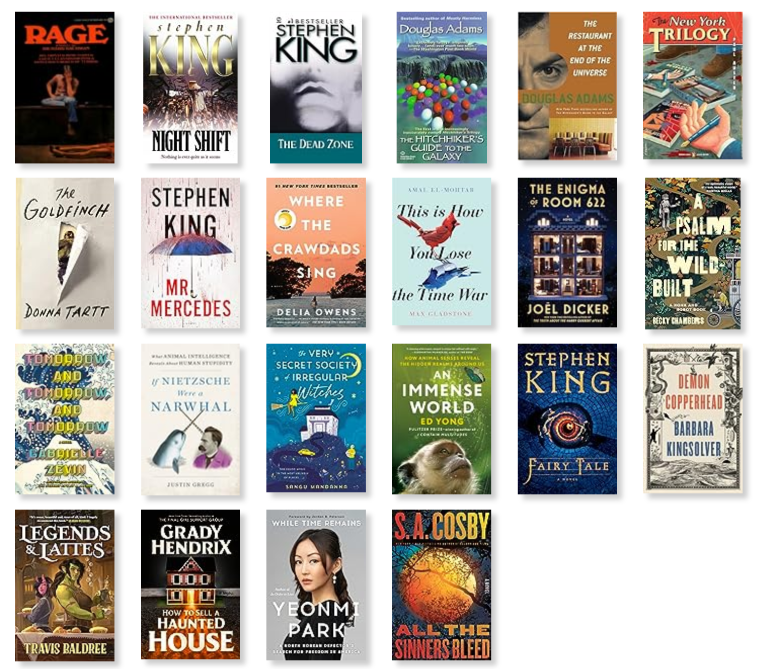 2023 Book List Screencap